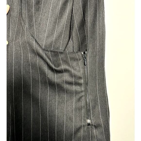 Gar Couture Paris Vintage 90s Black Wrap Short Mini Dress Women's Small - Picture 8 of 10